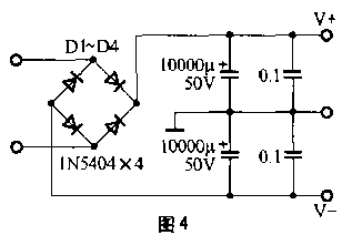 用TDA7294制作的功放电路图