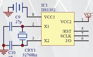 ds1302引脚功能,ds1302电路