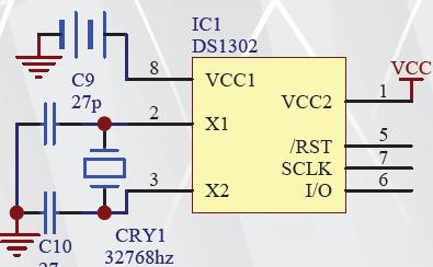 ds1302时钟电路