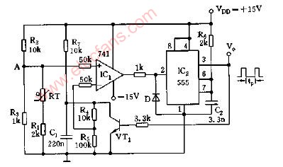 <b class='flag-5'>温度</b> 脉宽<b class='flag-5'>转换</b><b class='flag-5'>电路</b>图