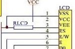 LCD 1602與單片機的連接電路圖