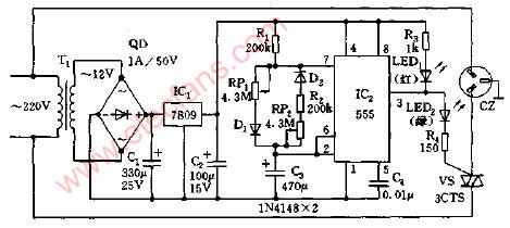 通、断时间可调的循环<b class='flag-5'>定时</b><b class='flag-5'>插座</b><b class='flag-5'>电路图</b>