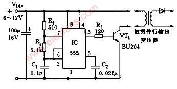 <b class='flag-5'>檢測</b>行<b class='flag-5'>輸出變壓器</b>電路圖