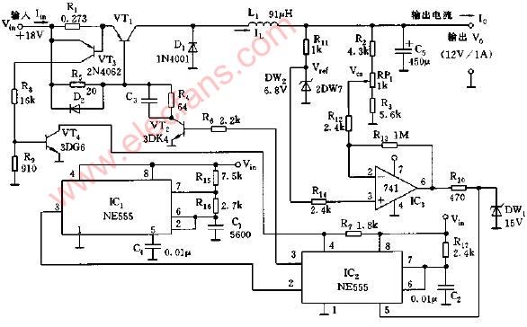 <b class='flag-5'>脉冲</b>调宽式<b class='flag-5'>开关电源</b><b class='flag-5'>电路</b>图