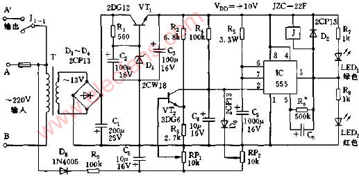 <b class='flag-5'>高低壓</b><b class='flag-5'>保護(hù)</b>延時(shí)<b class='flag-5'>電路</b>圖