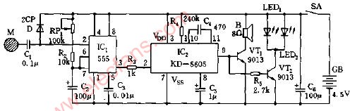 觸摸即叫的電子玩具<b class='flag-5'>貓</b><b class='flag-5'>電路圖</b>