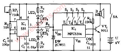 雞、狗、貓三合一聲<b class='flag-5'>光</b><b class='flag-5'>玩具</b><b class='flag-5'>電路圖</b>