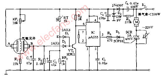 <b class='flag-5'>换气扇</b><b class='flag-5'>自动控制电路</b>图