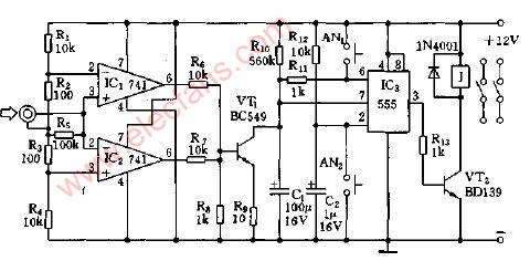 音像设备电源<b class='flag-5'>自动开关电路</b>图