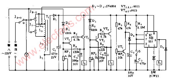 全自動<b class='flag-5'>交流</b><b class='flag-5'>穩壓器</b><b class='flag-5'>電路</b>圖