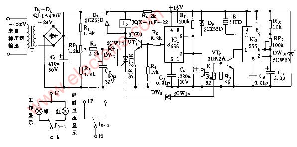 交流穩壓器<b class='flag-5'>延時</b>過壓<b class='flag-5'>報警器</b><b class='flag-5'>電路圖</b>