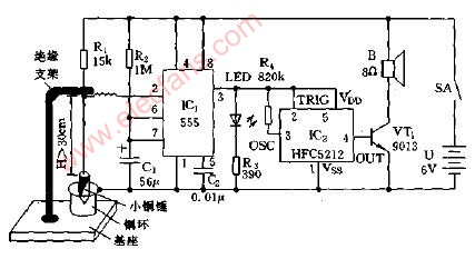 靈敏的<b class='flag-5'>地震</b><b class='flag-5'>聲光報警</b><b class='flag-5'>電路</b>圖