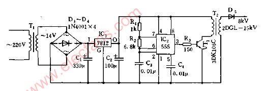 8kV<b class='flag-5'>高压</b><b class='flag-5'>发生器</b><b class='flag-5'>电路图</b>