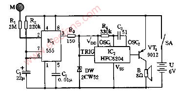 觸摸玩具<b class='flag-5'>貓</b><b class='flag-5'>電路圖</b>