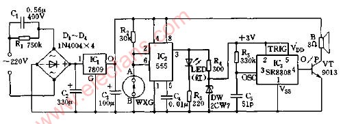 <b class='flag-5'>高精度</b><b class='flag-5'>温度</b>上限声光报讯器<b class='flag-5'>电路图</b>