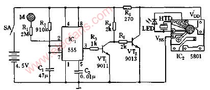 祝你生日快乐<b class='flag-5'>电子</b><b class='flag-5'>蜡烛</b><b class='flag-5'>电路</b>图