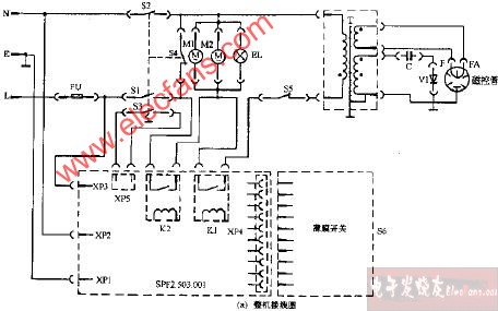 飞跃WP-600电脑式微波炉电路图1