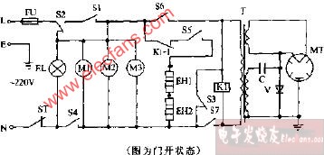 万和WK237A机械式烧烤型微波炉电路图