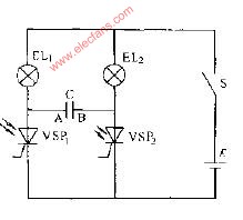 光控晶闸管<b class='flag-5'>双稳态</b>电路图