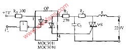 光控双向晶闸管耦合器电感负载电路图