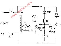 光控晶閘管計數器電路圖
