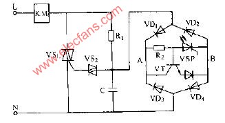 光控常開式交流接觸器電路圖