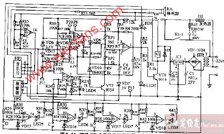 潛峰QF-5自動電熱淋浴器電路圖