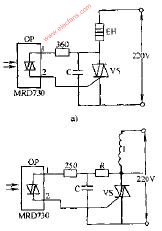 双向晶闸管输出光检测器电路图