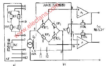 IC--1431型硅压阻式压力传感器及其经典电路图