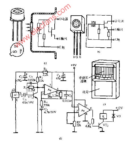 <b class='flag-5'>CK</b>型热释<b class='flag-5'>红外线</b><b class='flag-5'>传感器</b>及<b class='flag-5'>典型</b><b class='flag-5'>电路图</b>