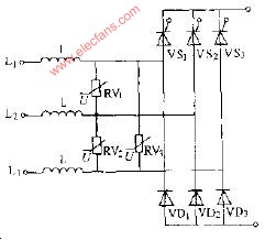 三相橋式<b class='flag-5'>整流器</b><b class='flag-5'>壓</b>敏保護(hù)<b class='flag-5'>電路圖</b>