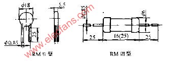 RM型压敏电阻器<b class='flag-5'>外形尺寸</b>电路图
