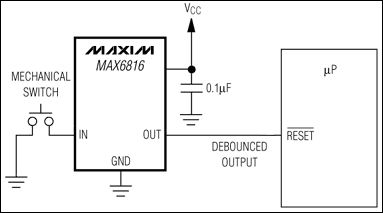 MAX6816, MAX6817, MAX6818应用电路（