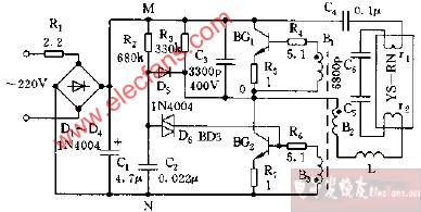 最<b class='flag-5'>常用</b>的电子镇流器<b class='flag-5'>电路</b>图