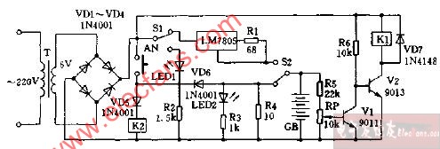 全自動(dòng)<b class='flag-5'>電池</b><b class='flag-5'>充電器</b><b class='flag-5'>電路圖</b>