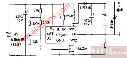 太阳能电池快速充电器电路图