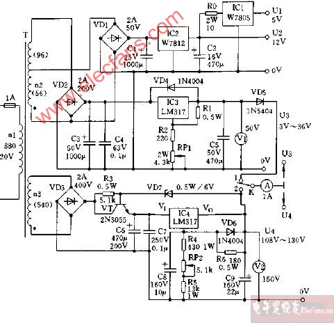 电源<b class='flag-5'>电</b><b class='flag-5'>原理图</b><b class='flag-5'>电路图</b>