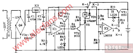 具體放電功能的<b class='flag-5'>自動</b><b class='flag-5'>充電器</b><b class='flag-5'>電路圖</b>