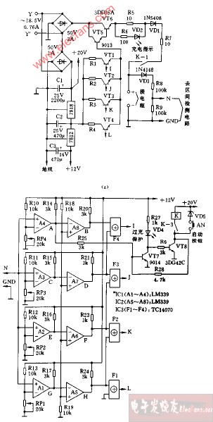 <b class='flag-5'>電瓶</b>自動<b class='flag-5'>充電器</b>電路圖