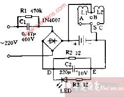 <b class='flag-5'>手电筒</b>用电池<b class='flag-5'>充电</b>器<b class='flag-5'>电路</b>图