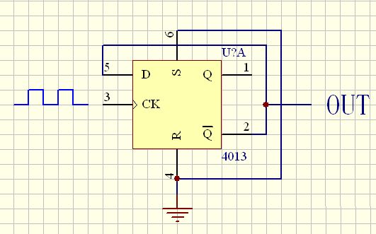 d<b class='flag-5'>触发器</b><b class='flag-5'>构成</b>2分频<b class='flag-5'>电路</b>