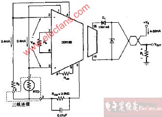 RTD三线基本连接电路图（一）