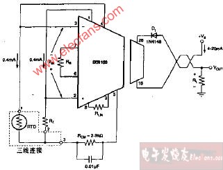 RTD三线基本连接电路图（二）