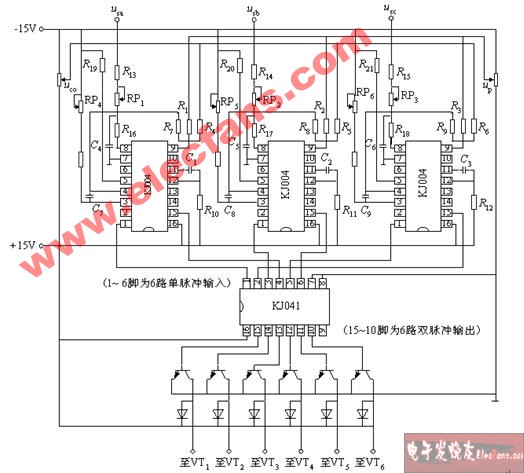 <b class='flag-5'>三相</b><b class='flag-5'>全</b>控<b class='flag-5'>橋</b><b class='flag-5'>整流電路</b>的集成觸發(fā)<b class='flag-5'>電路</b>