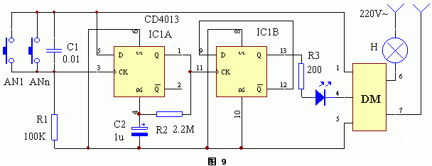 双稳态<b class='flag-5'>控制电路</b>图