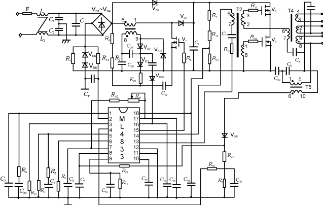 高性能电子镇流器系统及其专用集成控制器