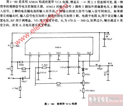 宽频带<b class='flag-5'>VCD</b>电路图