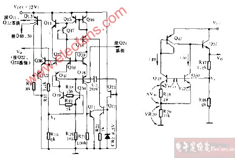 LM331精密能隙基准电源及其简化电路图