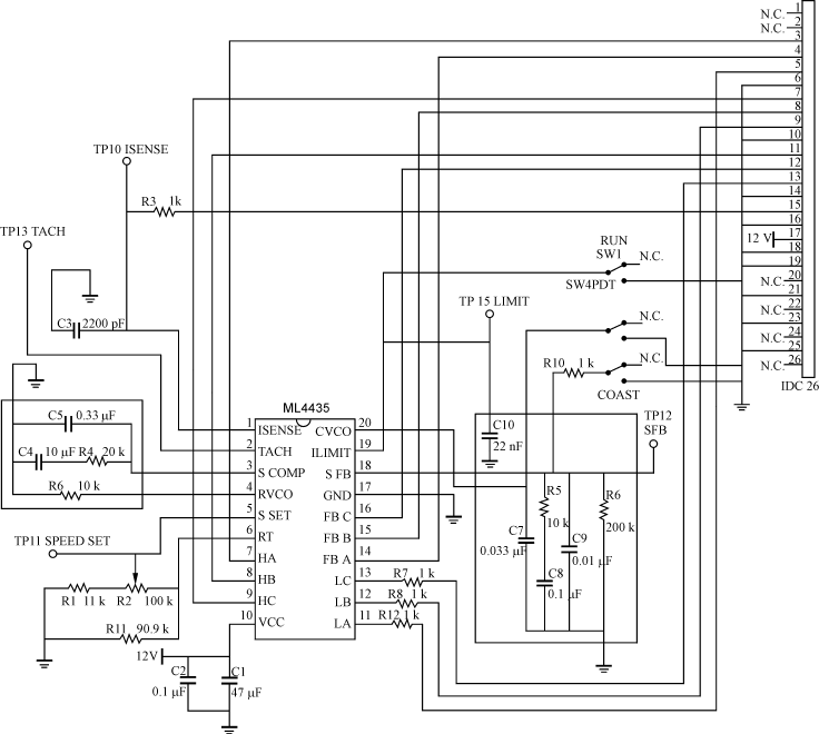 无传感器的直流无刷电机控制器ML4435及其应用