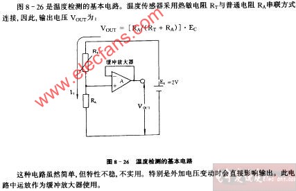 <b>温度</b><b>检测</b>的基本<b>电路图</b>